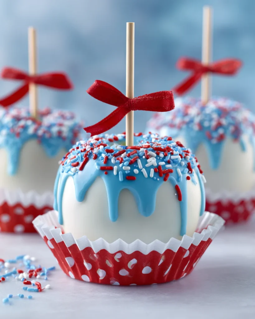 Patriotic Candy Apples