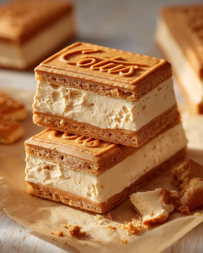 Biscoff Ice Cream Sandwiches