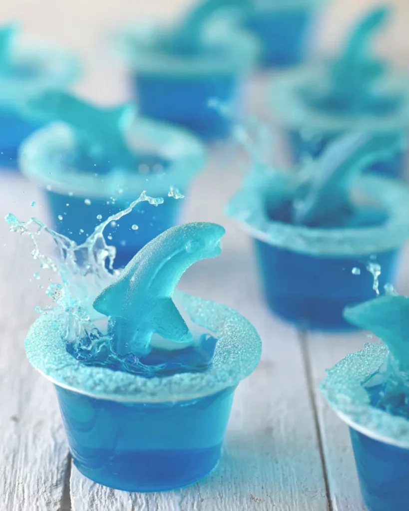 Ocean Water Jello Shots