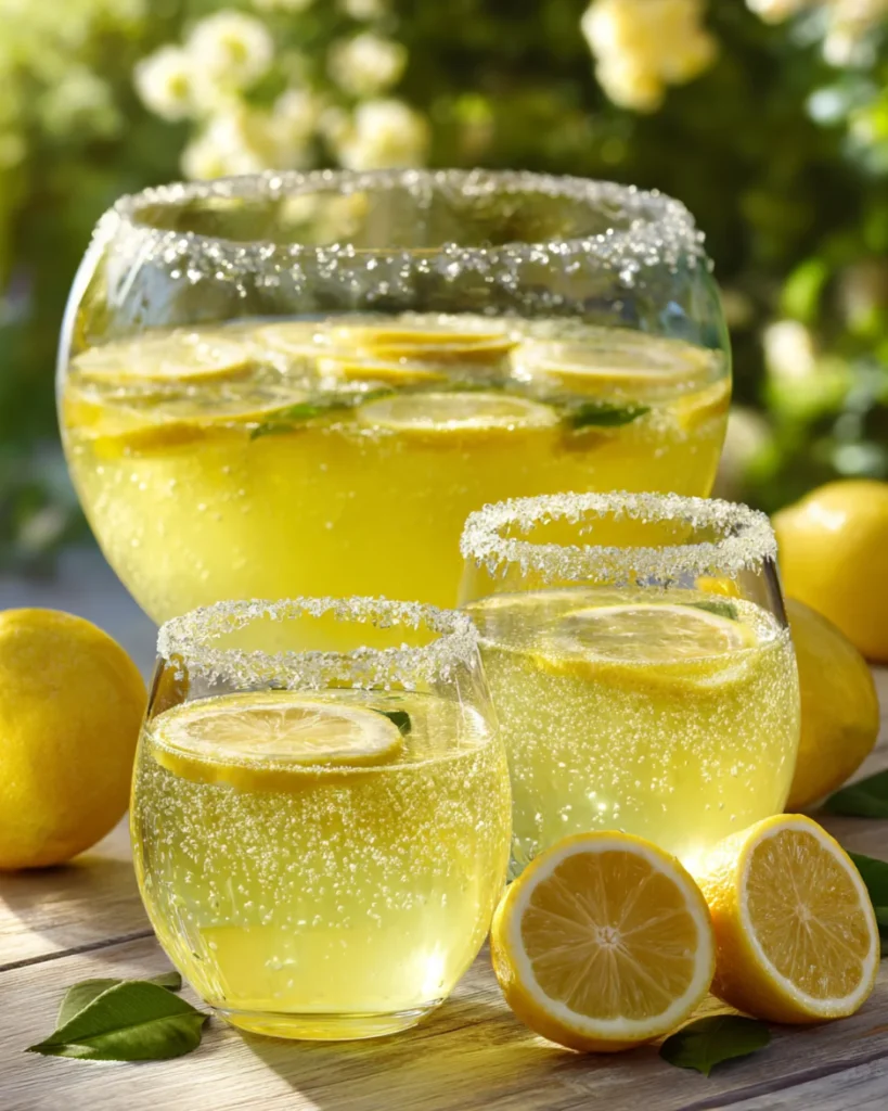 Fizzy Lemon Drop Punch