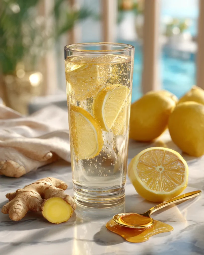 Lemon Honey Ginger Water