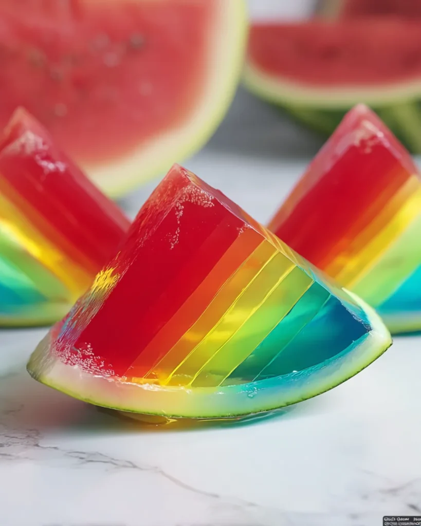 Starburst Jello in a Watermelon