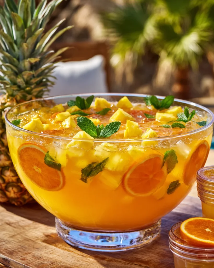 Tropical rum punch