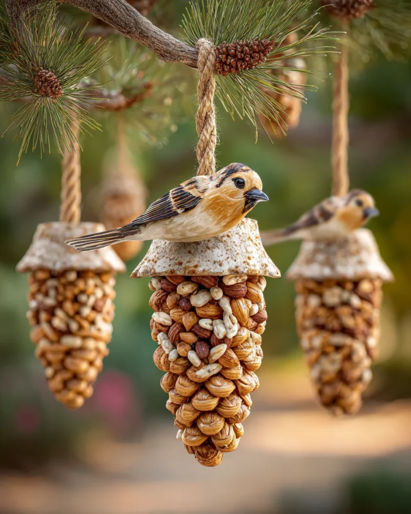 Pinecone Bird Feeders