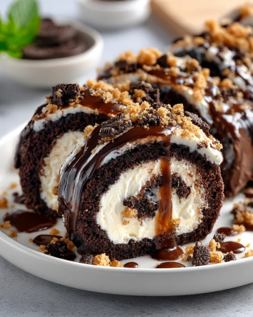 Oreo Cream Cheese Cheesecake Sushi Roll