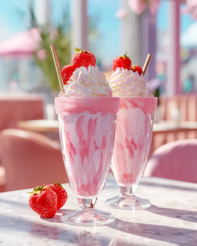 Strawbabie Shake boozy milkshake