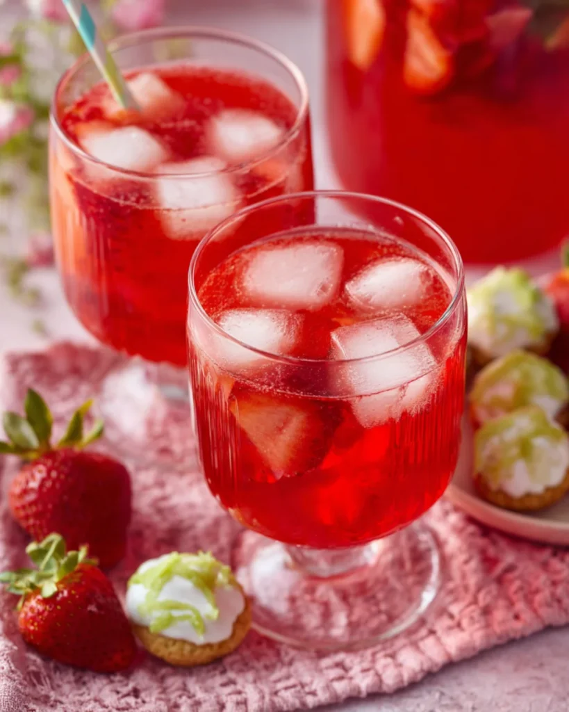 Strawberry Jell-O Punch