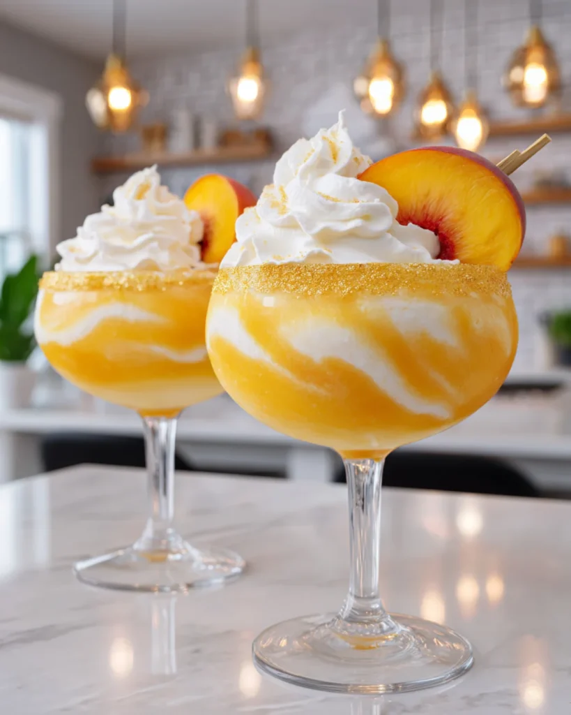 Sweet Peach Behavior frozen peach cocktail