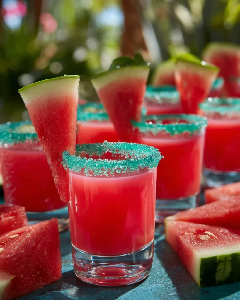 Watermelon Lemon Drop Shots