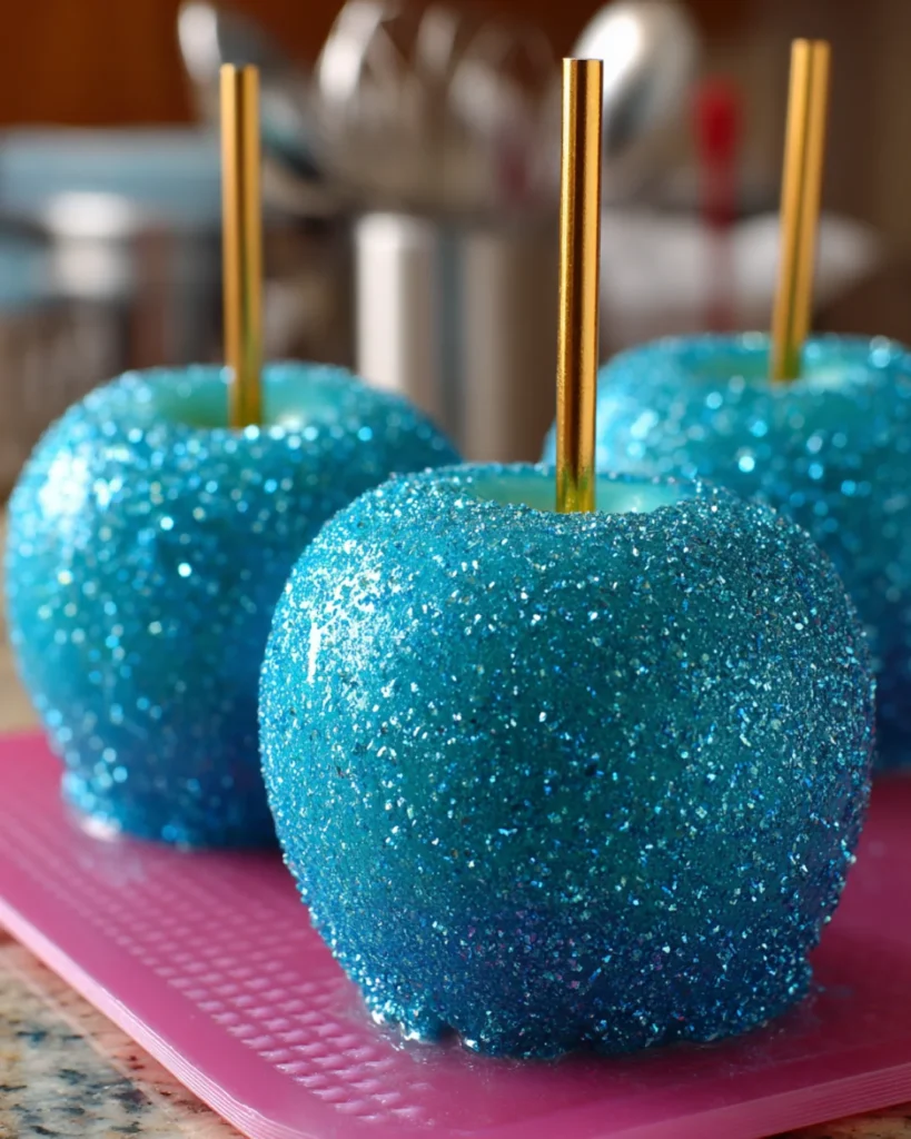 Teal BLING Candy Apples