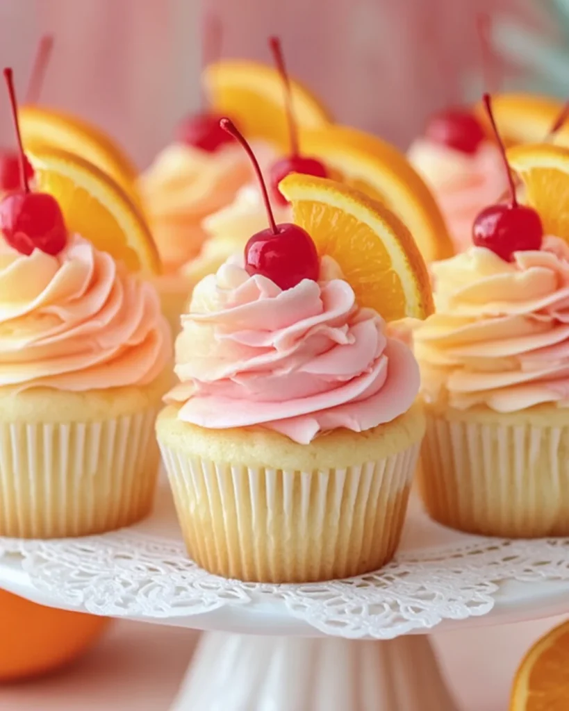 Tequila Sunrise Cupcakes