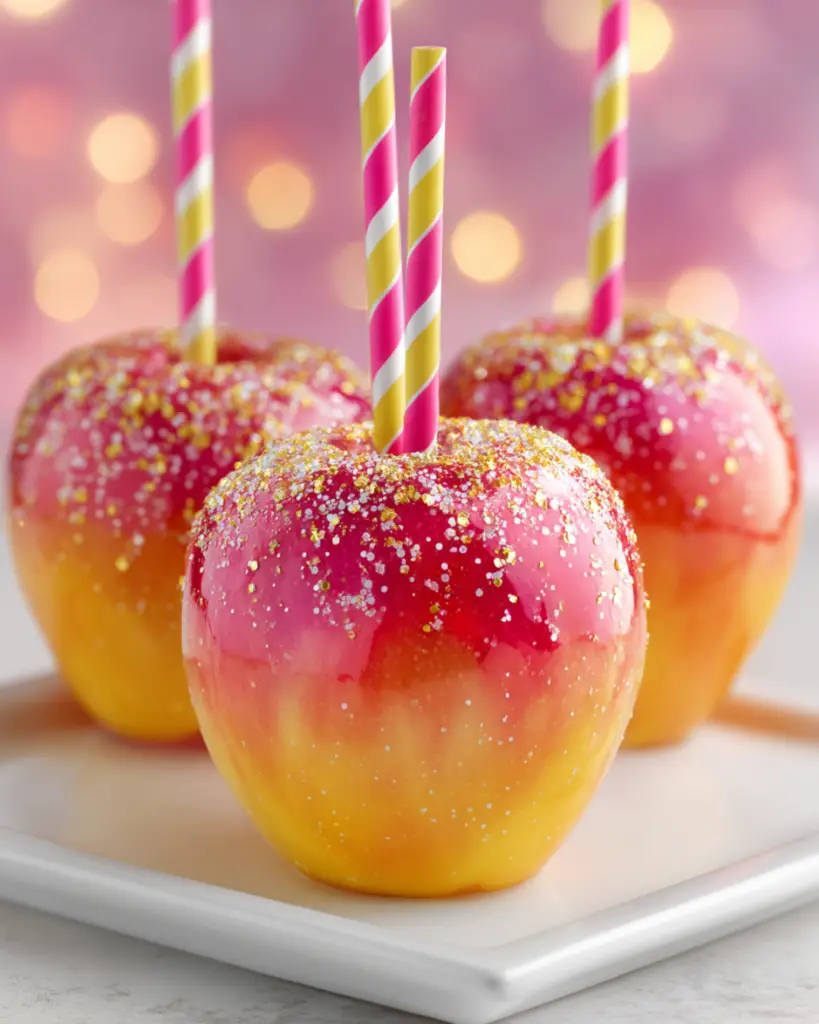 Sunset Glow Candy Apples