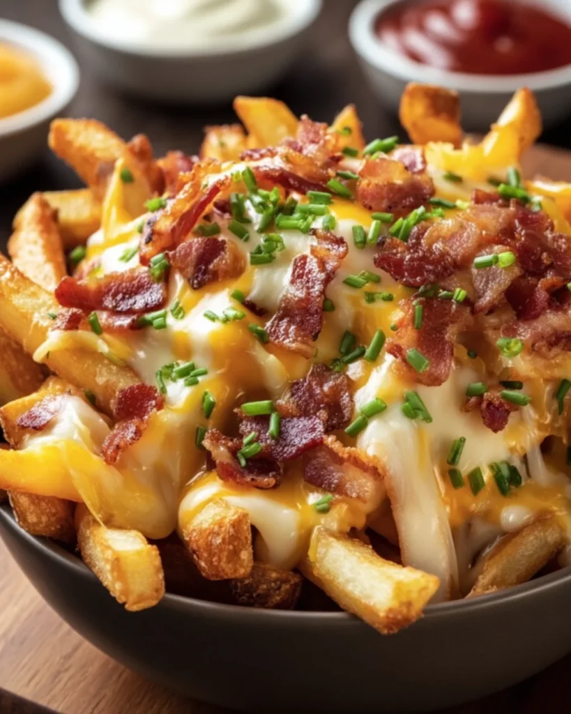loaded bacon cheese fries