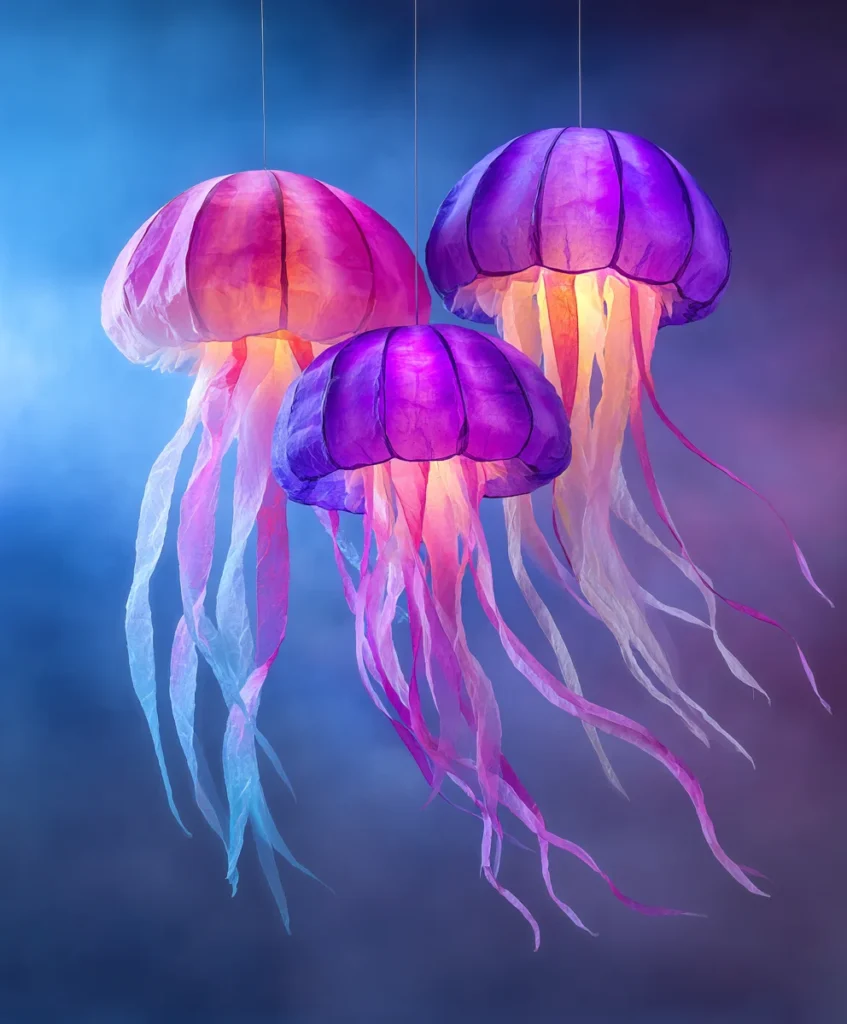 tissue paper jellyfish
